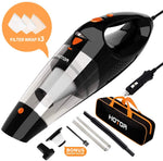 Car Vacuum, HOTOR Corded Car Vacuum Cleaner High Power for Quick Car Cleaning, DC 12V Portable Auto Vacuum Cleaner for Car Use Only